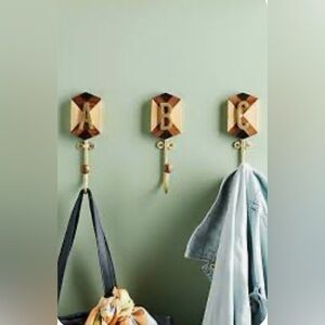 Anthropologie Marquetry Monogram
Hooks “O”
